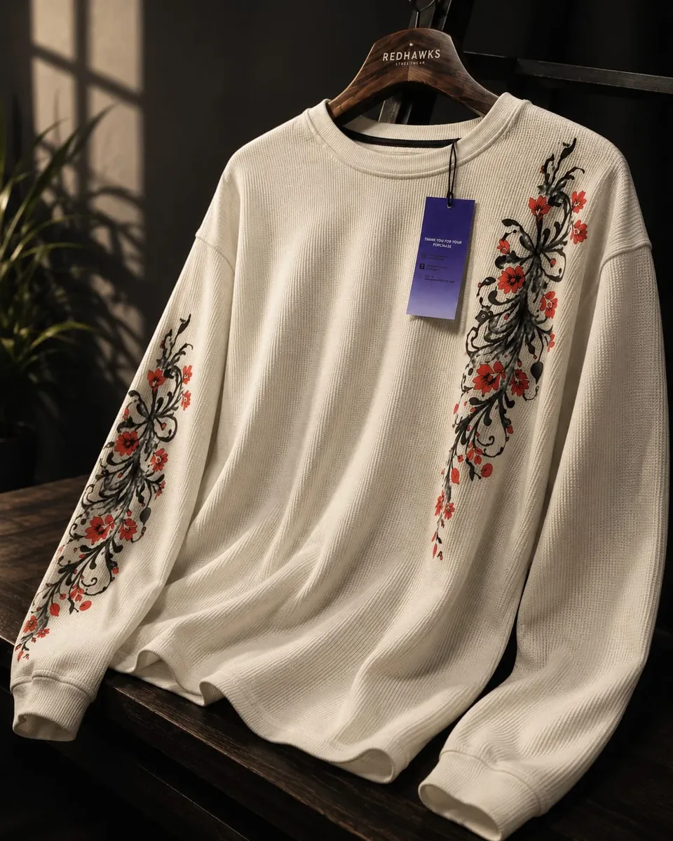 Floral Waffle Tee