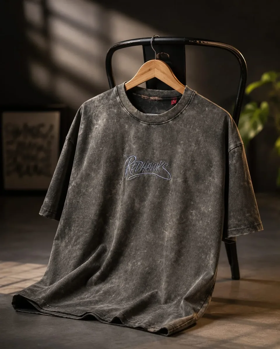 Acid Wash Oversized Tee