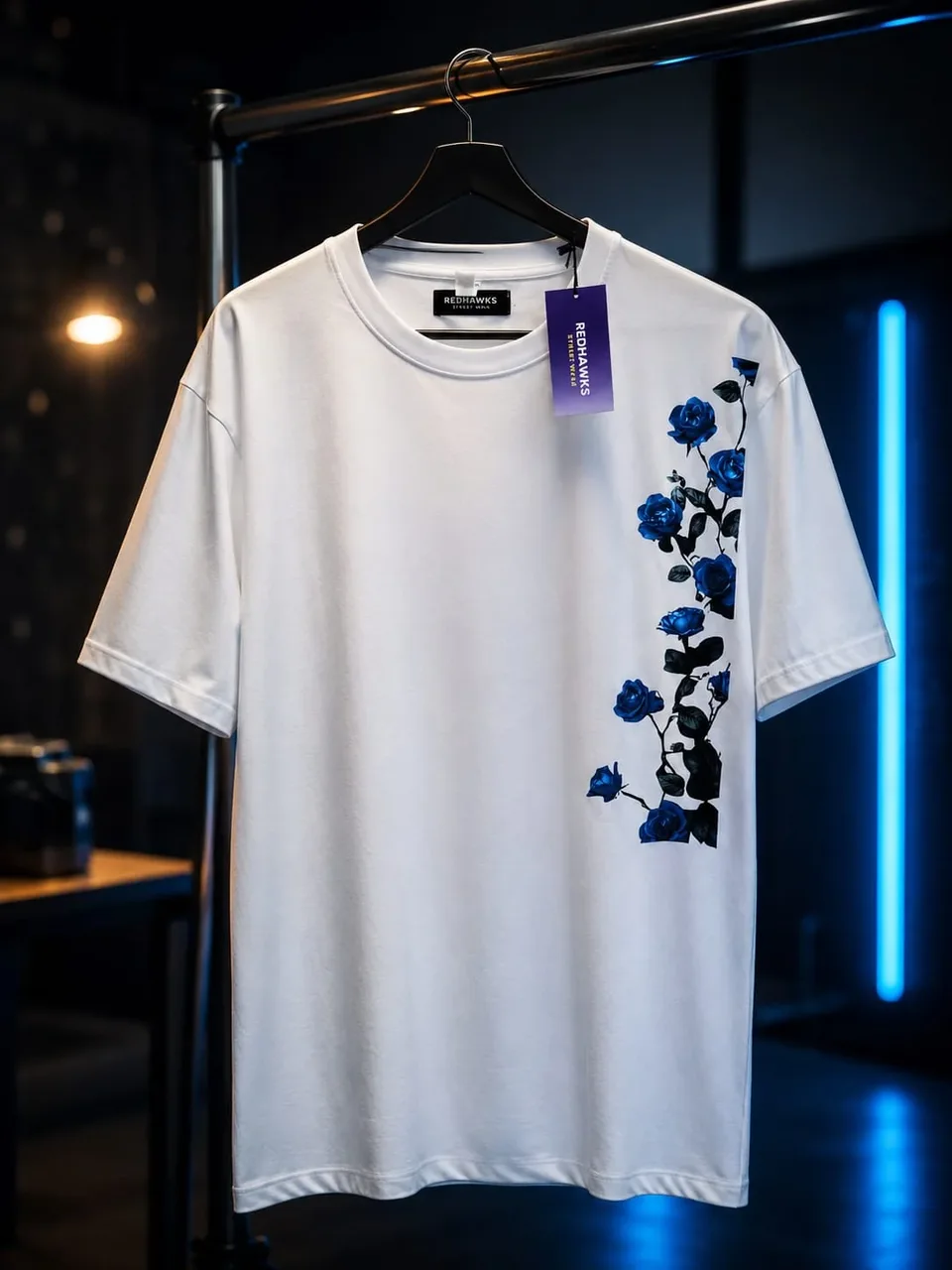 Rose Cascade Oversized Tee