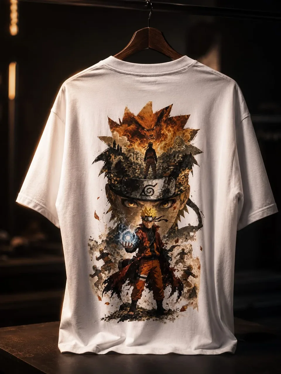 Spirit Of The Hidden Leaf Down Shoulder Tee