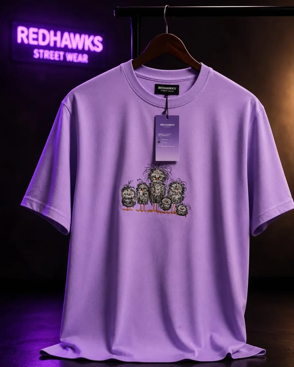 Feather Buddies Down Shoulder TEE